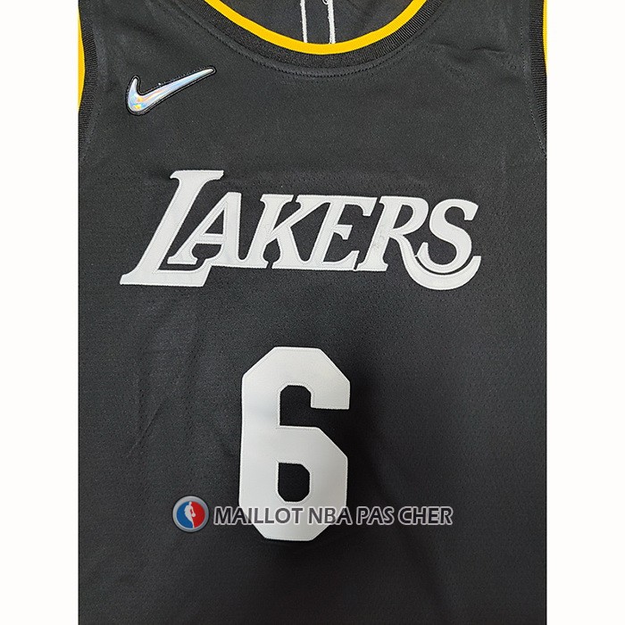 Maillot Los Angeles Lakers LeBron James NO 6 Select Series 2022 Noir